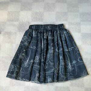 American Apparel Black Graphic Print Skirt – Size XS/S